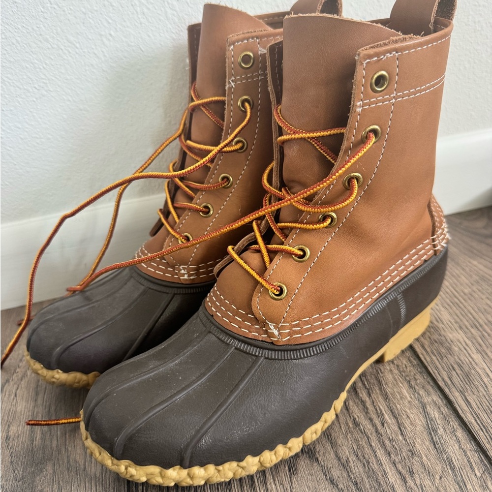 Brown and Black Duck Boots